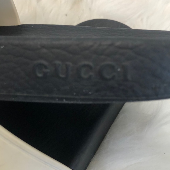 Gucci Authentic Striped Rubber Slides Size 6 Made in Italy - Picture 7 of 11